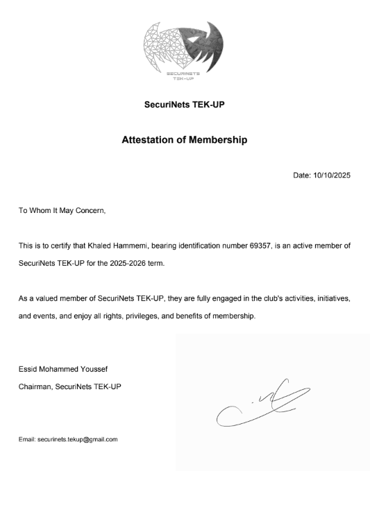  Membership Attestation